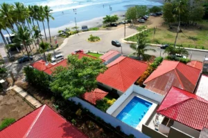 Aerial view of Casa Impala 5BR Beach Vacation Rental Steps from Sand