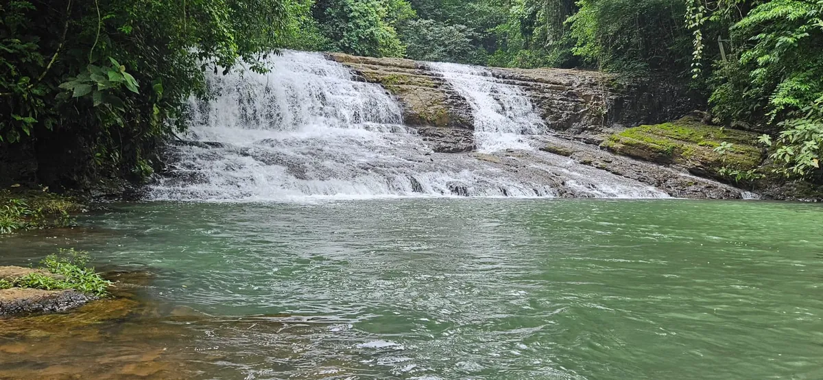 Coyote Waterfall and its large swimming pool